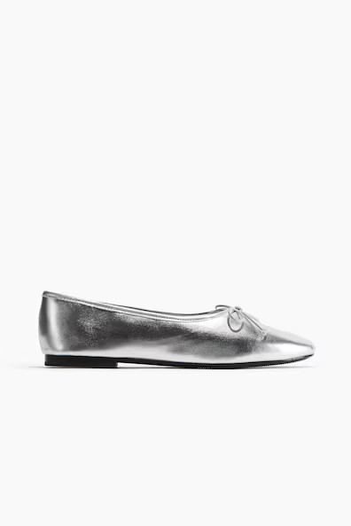 H & M - Ballet Flats - Silver | H&M (US + CA)