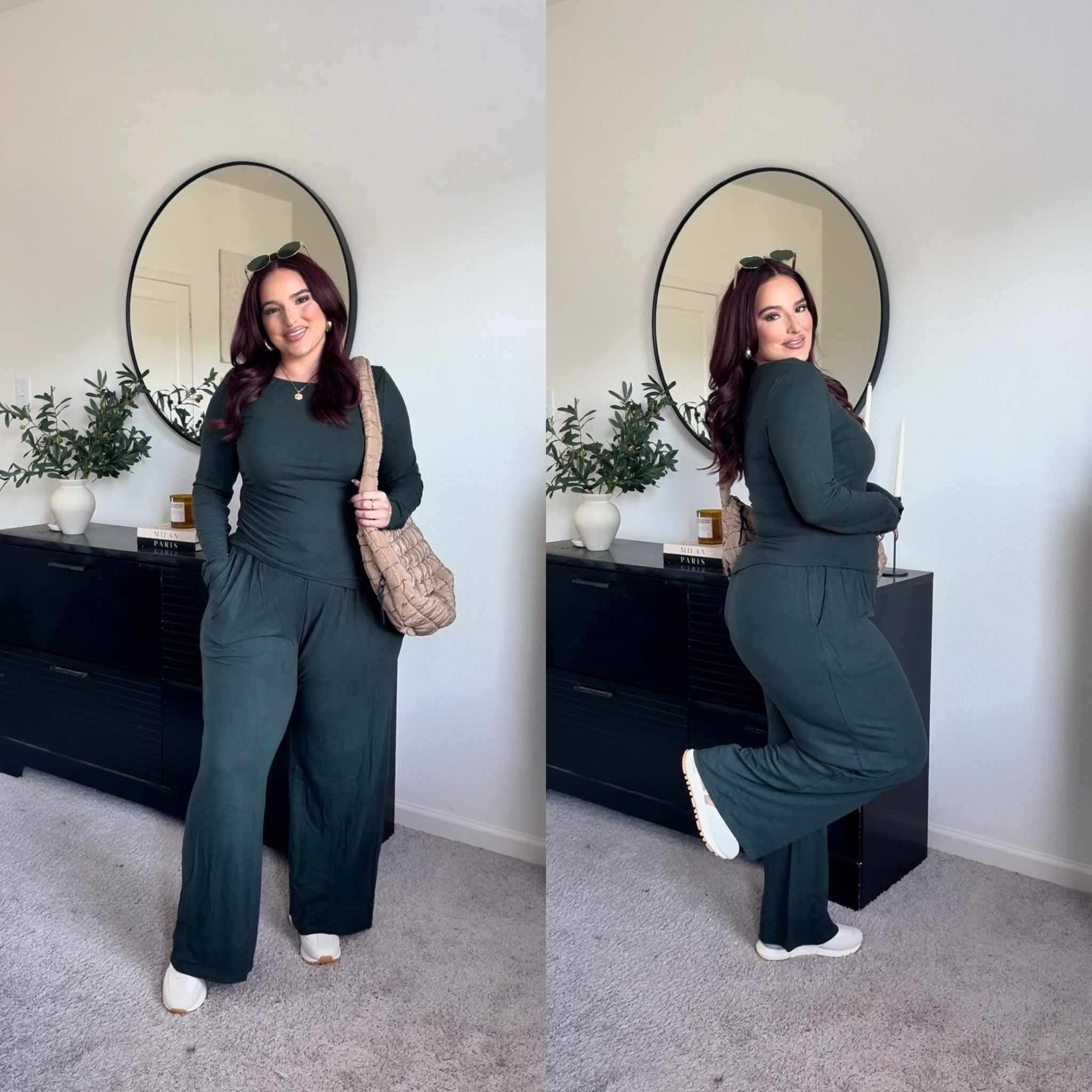 Pant set: XL has a ton of stretch but is still tts  

#LTKmidsize