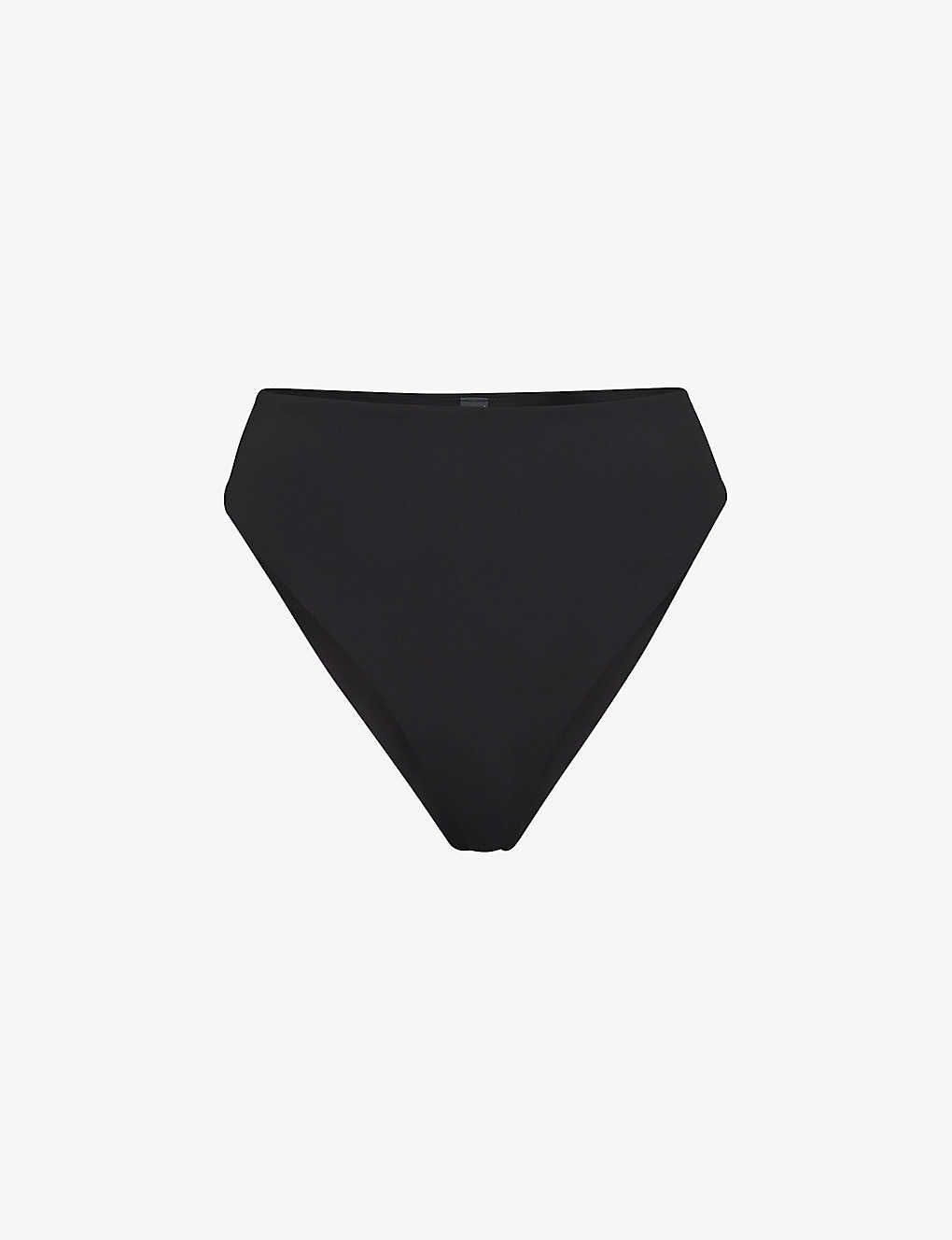 Slim-fit high-rise recycled stretch-nylon bikini bottoms | Selfridges