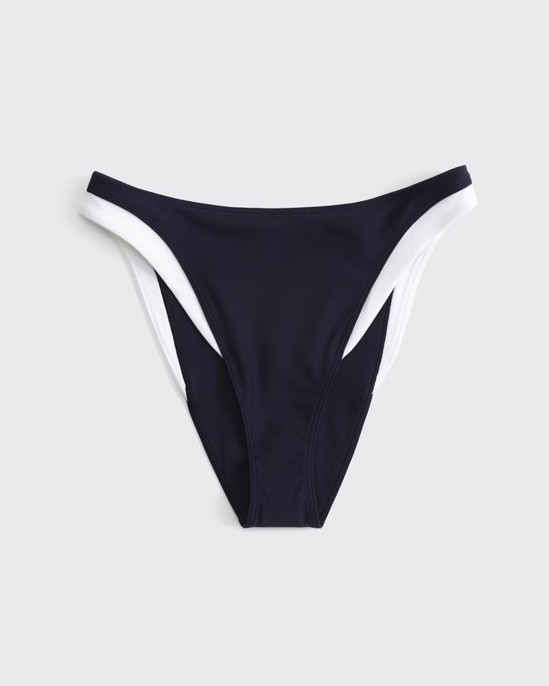 Women's Mid Rise High-Leg Moderate Bottom | Women's Swimwear | Abercrombie.com | Abercrombie & Fitch (US)