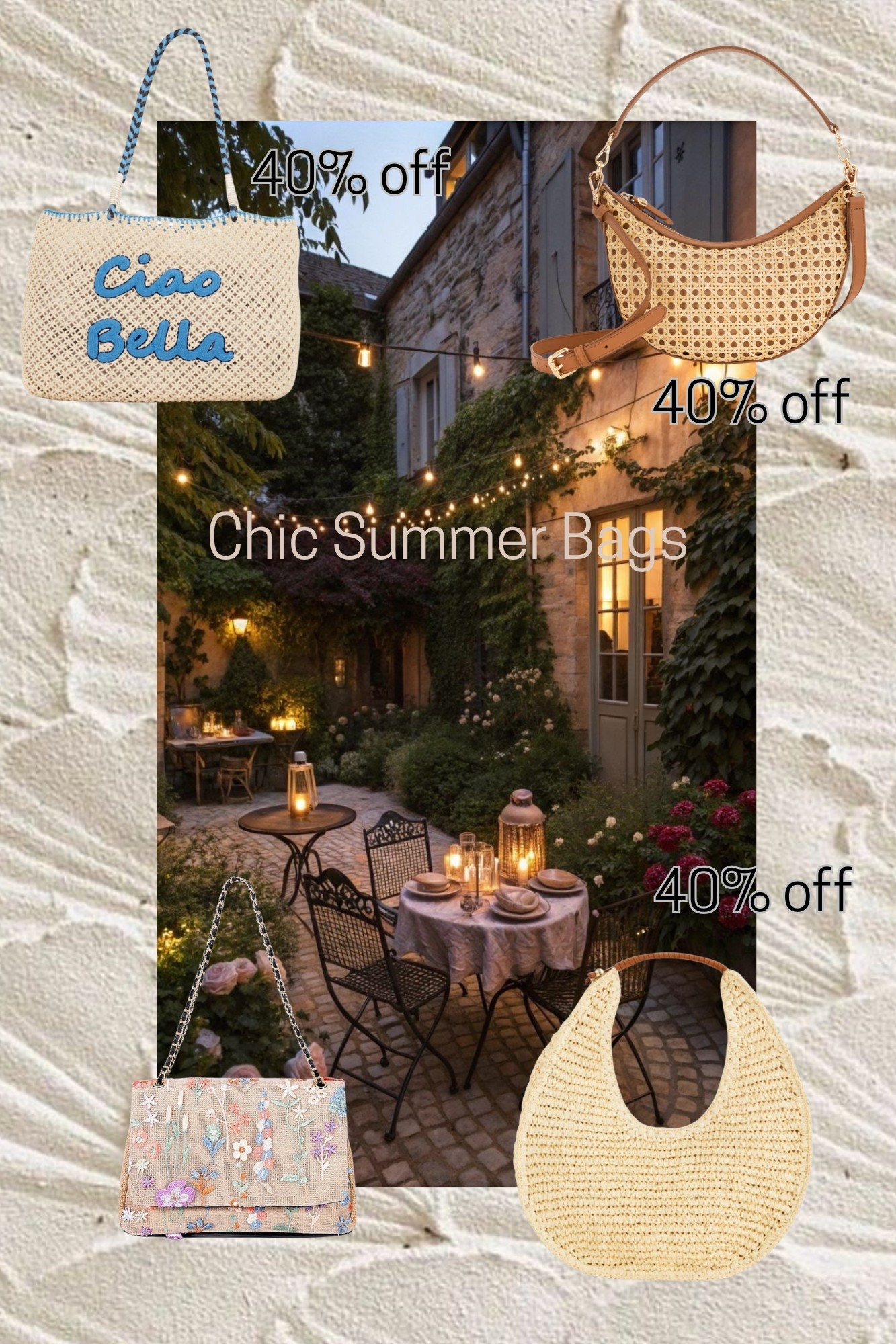 It bags of summer - currently 40% off!! 
Cane bags, rattan bag, boho bag, crochet tote, embellished bag, straw hobo bag 

#LTKItBag