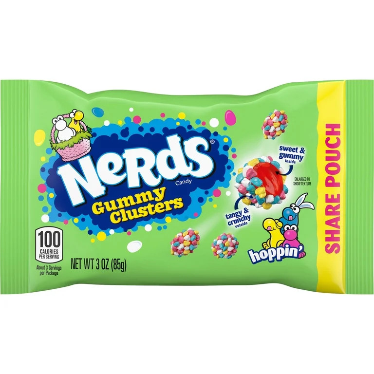 NERDS Hoppin' Gummy Clusters, Springtime Easter Candy, 3 Ounce Sharepack | Walmart (US)