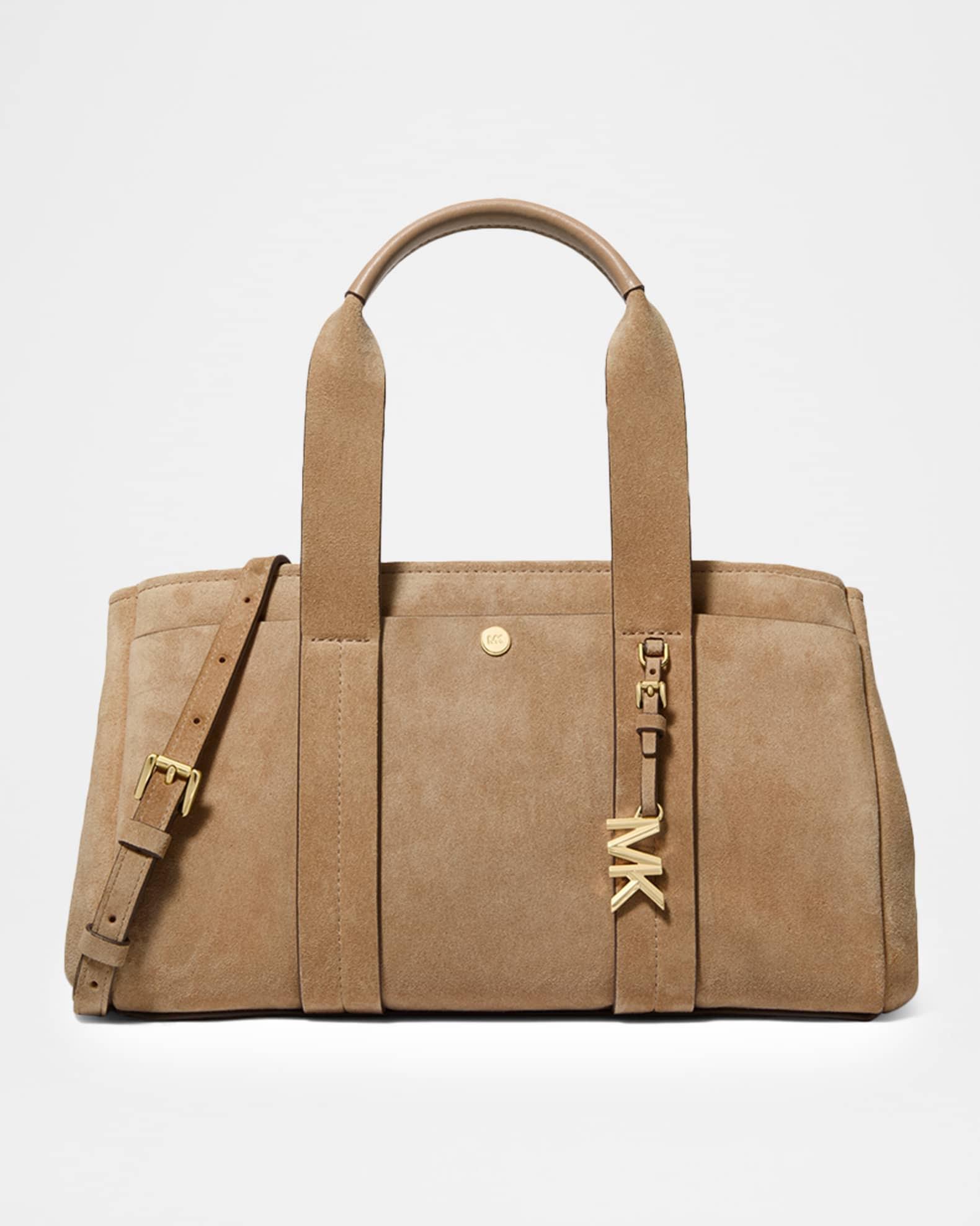 Romee Suede Top-Handle Bag | Neiman Marcus