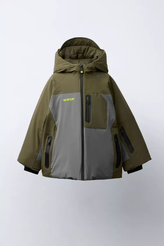 COLOR BLOCK WATERPROOF AND WINDPROOF HOODIE RECCO® SYSTEM SKI COLLECTION | Zara US