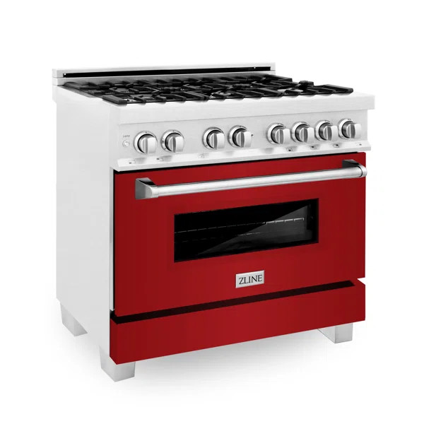DuraSnow 36" 4.6 cu. ft. Freestanding Dual Fuel Range | Wayfair North America