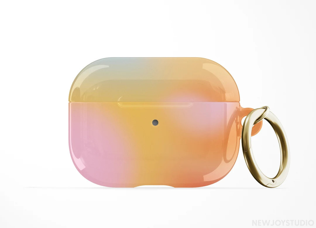 Colorful Ombre Art Airpods Case Hard Plastic Aura Gradient - Etsy | Etsy (US)