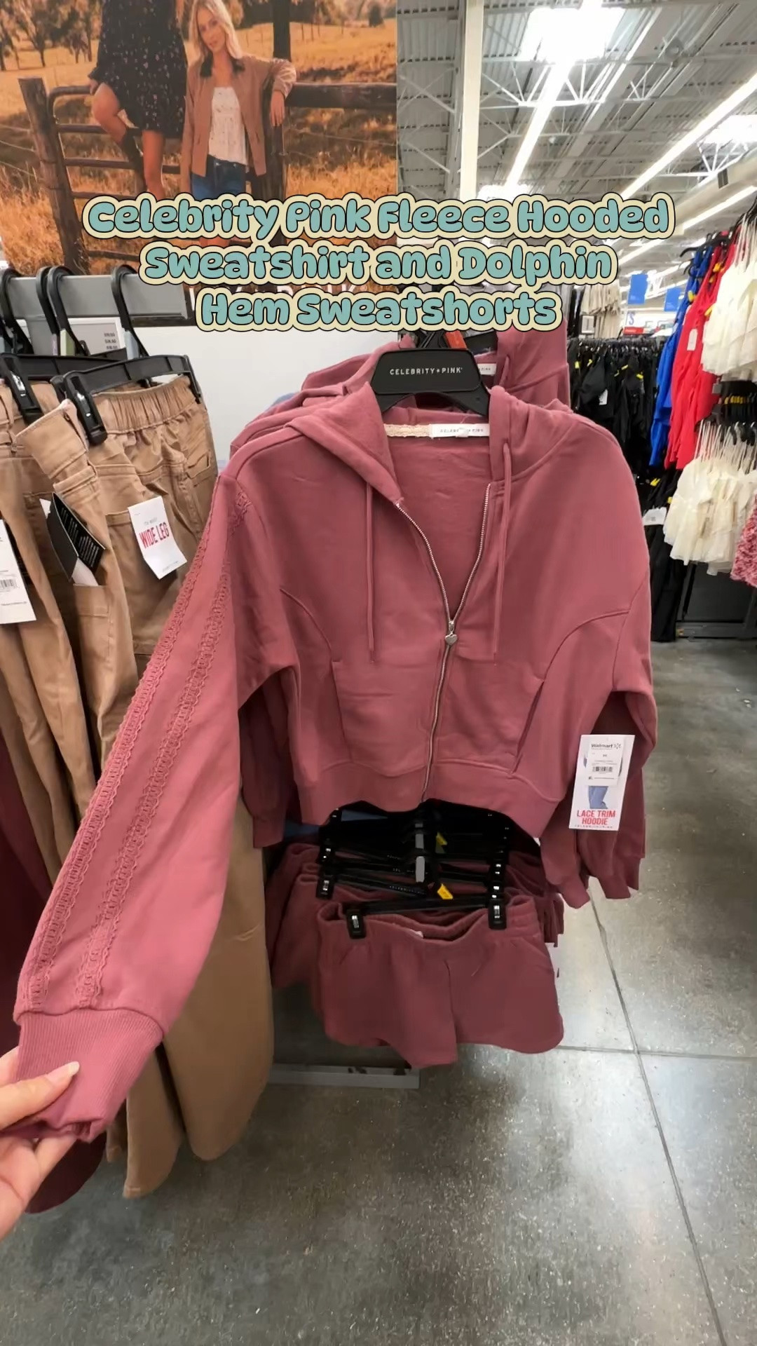 Celebrity Pink Women's and Women's Plus Zip Front Fleece Hoodie Sweatshirt and Dolphin Hem Shorts, Sizes XS-4X

#LTKootd #LTKMidsize #LTKPlusSize