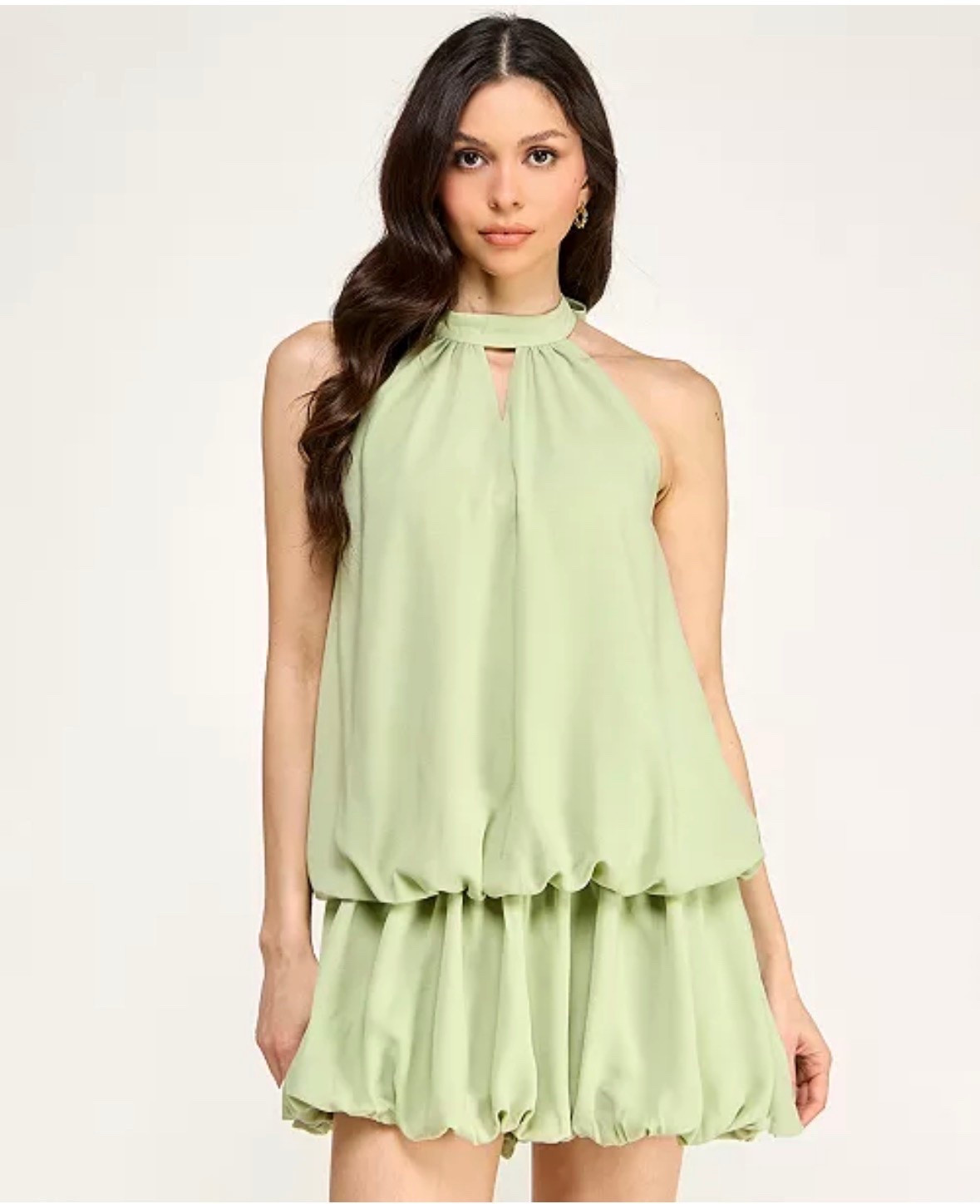 Tropical vacation green dress
SENI & CADE
Juniors' Halter Bubble Skirt Dress
(You may want to size up because it is a Juniors' dress)

#LTKTravel #LTKFestival #LTKSwim