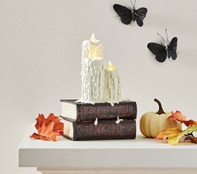 Light-Up Spooky Books with Candles | Pottery Barn Kids