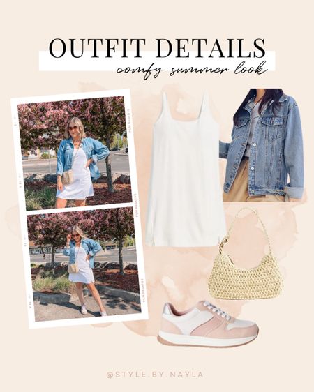 Casual OOTD - white active dress (built in bra & shorts! Wearing size L), Amazon denim jacket (M), Walmart sneakers (TTS), crochet bag

Spring outfit, casual outfits, comfy style, midsize fashion


#LTKFind #LTKSeasonal #LTKstyletip