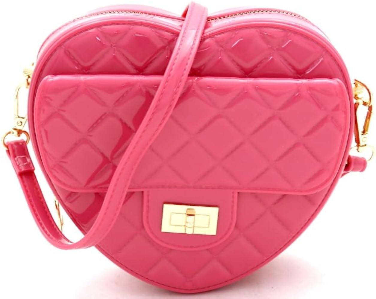 Trendeology Cute Heart Shape Medium Crossbody Purse | Amazon (US)