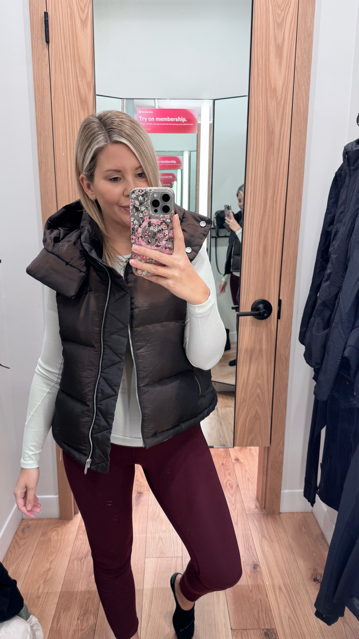 Loving this gorgeous iridescent colour on this vest 😍

Wearing size 4 TTS in the puffer vest. It fits very oversized so no need to size up.

Wearing size 4 TTS in the top (this one is so pretty for the holiday season as it has some sparkle to it)

Wearing size 4 TTS in the leggings. Such a pretty colour too! I wear the 25inch length because I’m short (5’3)

Lululemon outfit, puffer vest, cropped vest, long sleeve shirt, long sleeve top, leggings, leggings outfit, casual outfit, everyday outfit, fall outfit, winter outfit, new arrivals, athleisure, activewear


#LTKstyletip #LTKwinter