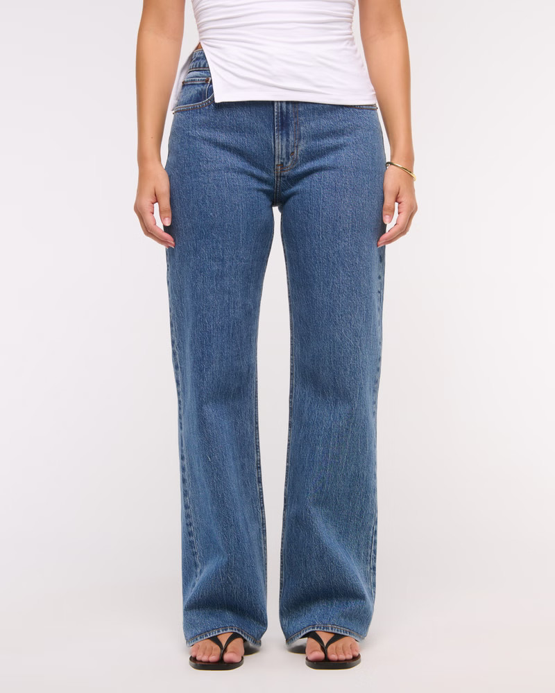 Women's Curve Love High Rise 90s Relaxed Jean | Women's Bottoms | Abercrombie.com | Abercrombie & Fitch (US)