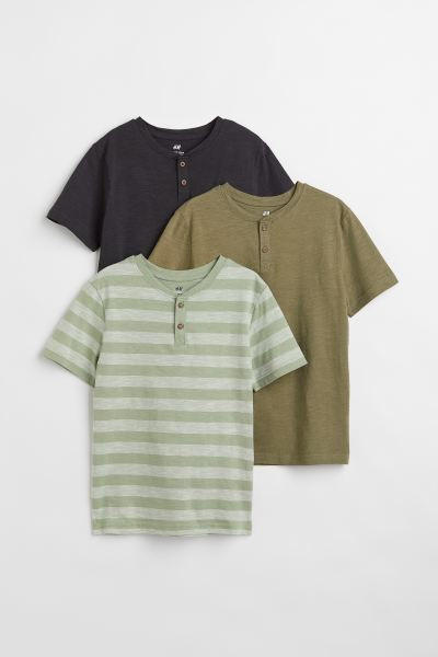 3-pack Henley Shirts | H&M (US + CA)