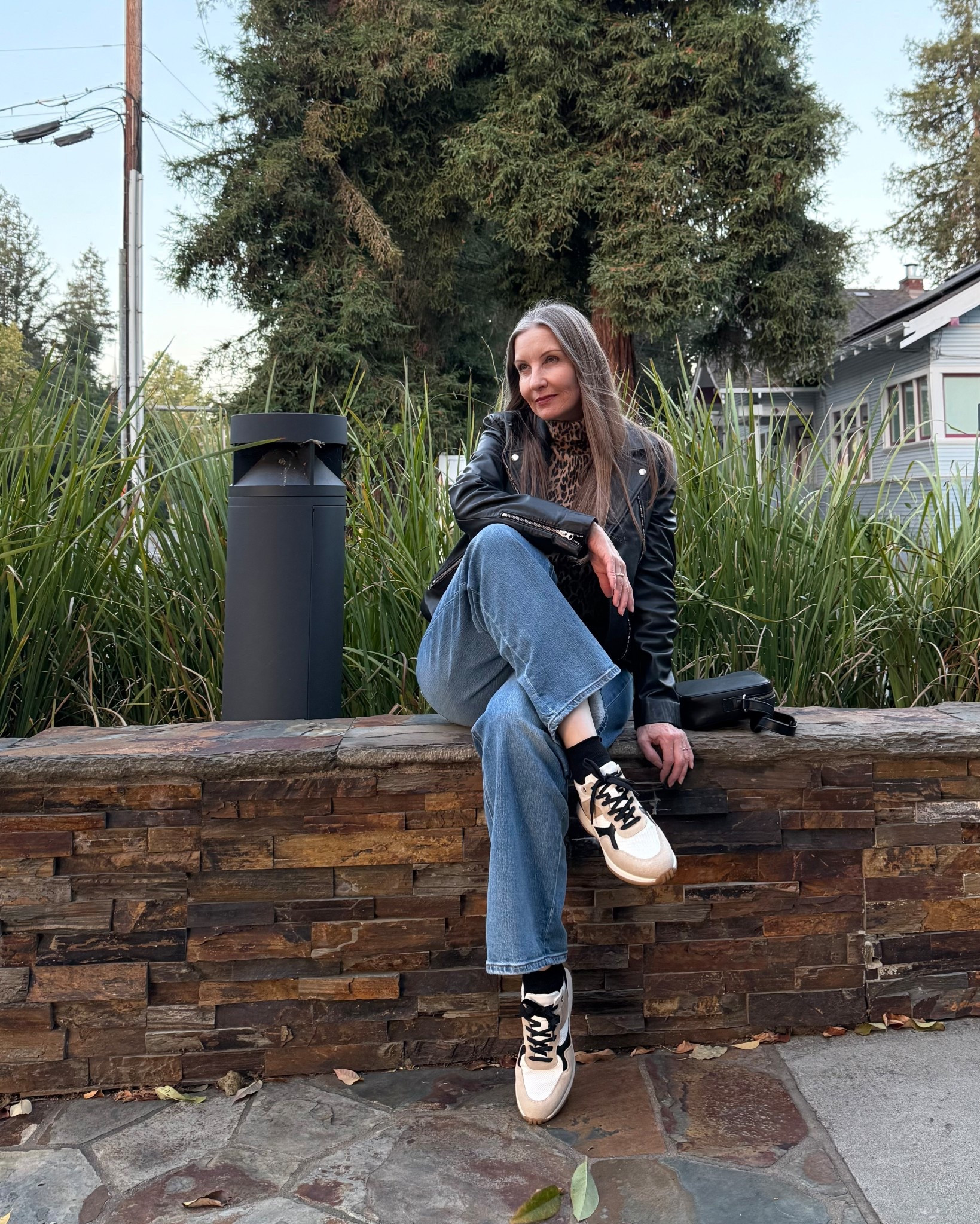 Fall style … #coolkicks #stretchjeans #motojacket #leatherjacket #fallootd #styleover50 #midsize 

#LTKMidsize #LTKOver40 #LTKSeasonal