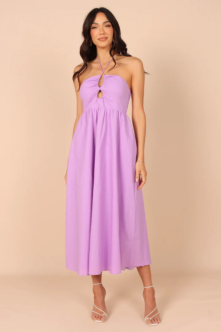 Luminous Cut Out Midi Dress - Lilac | Petal & Pup (US)