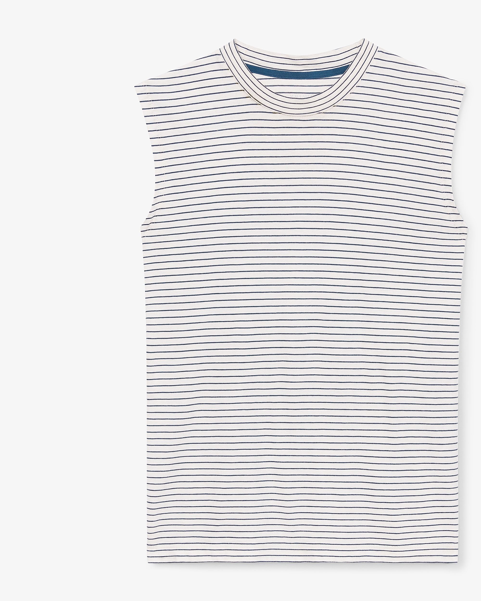 The Alina T-Shirt—Thin Striped Cotton | MM LaFleur