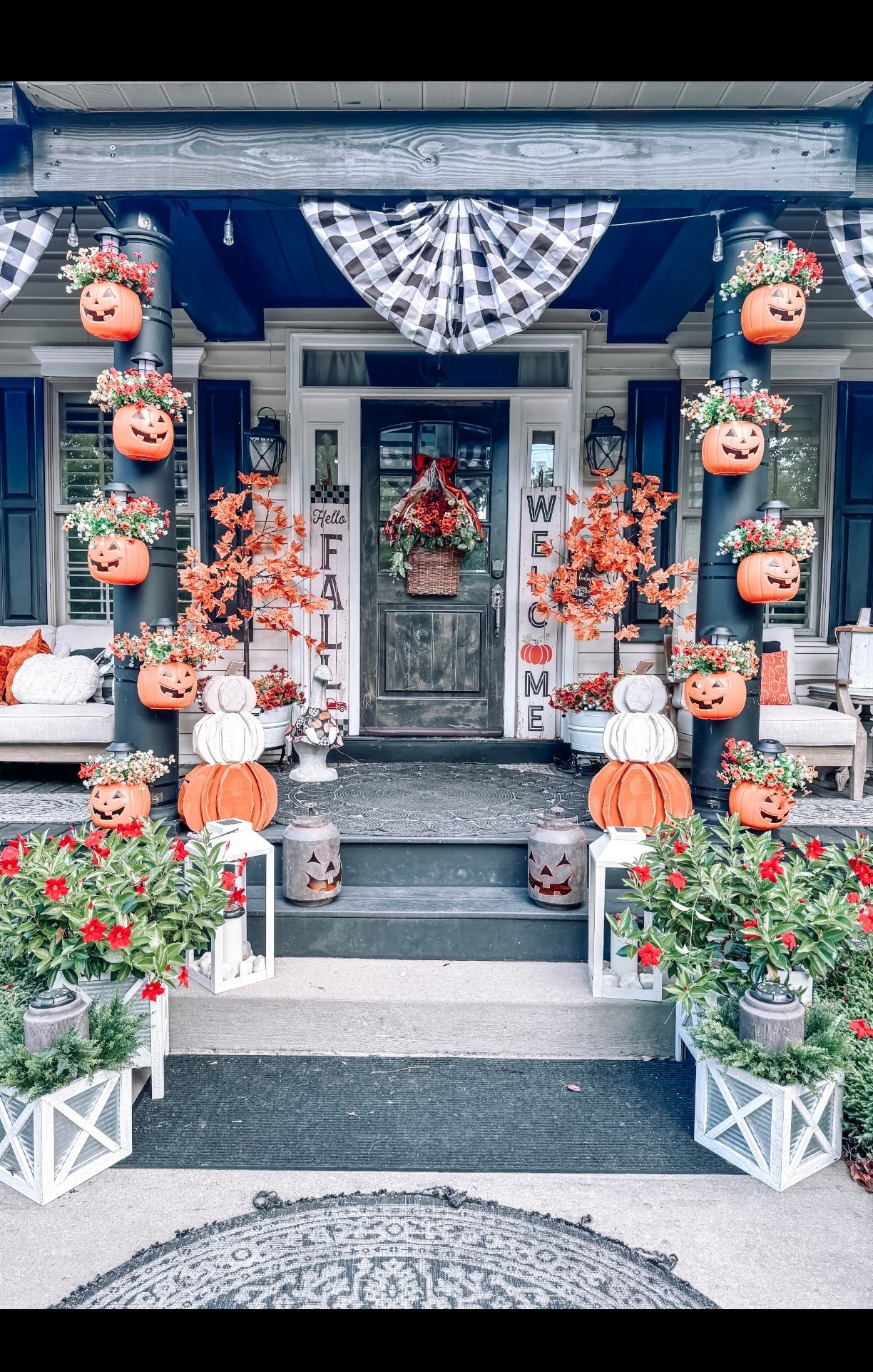 Front porch decor inspiration for you! Perfect for fall and Halloween. The links are below. 

#LTKStyleTip #LTKSeasonal #LTKHome