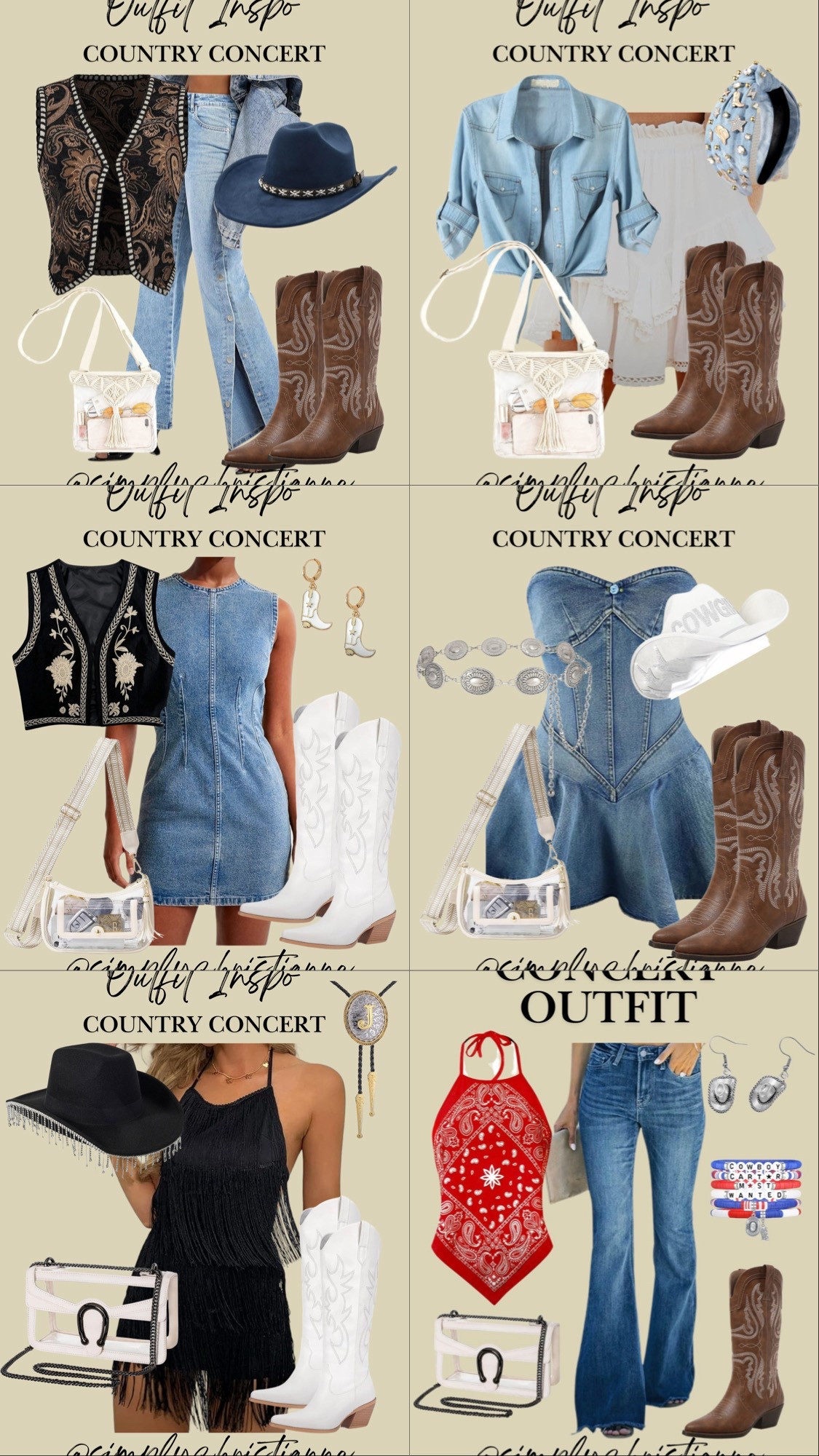 Country concert outfit, cowboy carter concert outfit, Amazon Fashion

#LTKStyleTip #LTKItBag #LTKShoeCrush