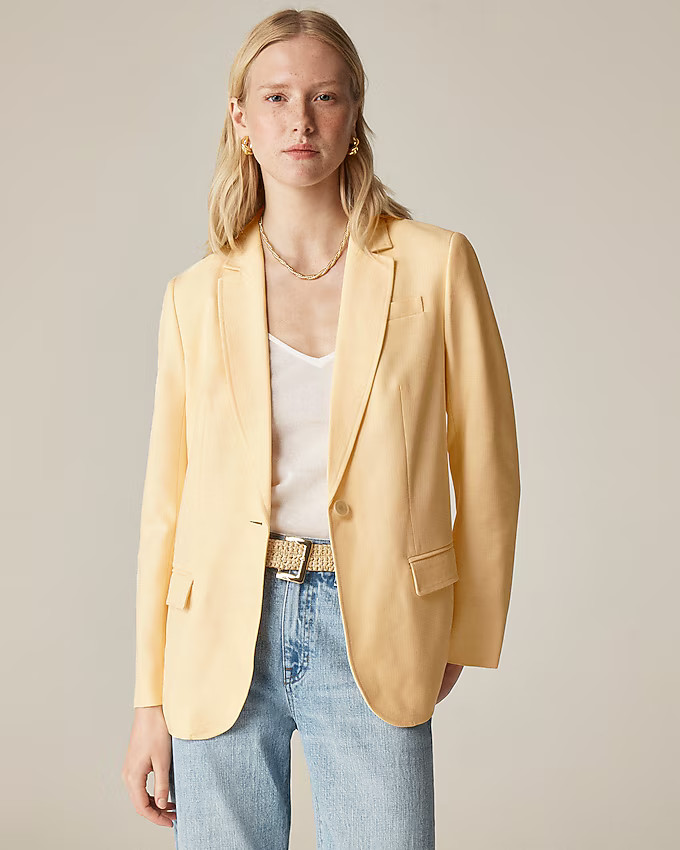Arden blazer in luster canvas | J. Crew US