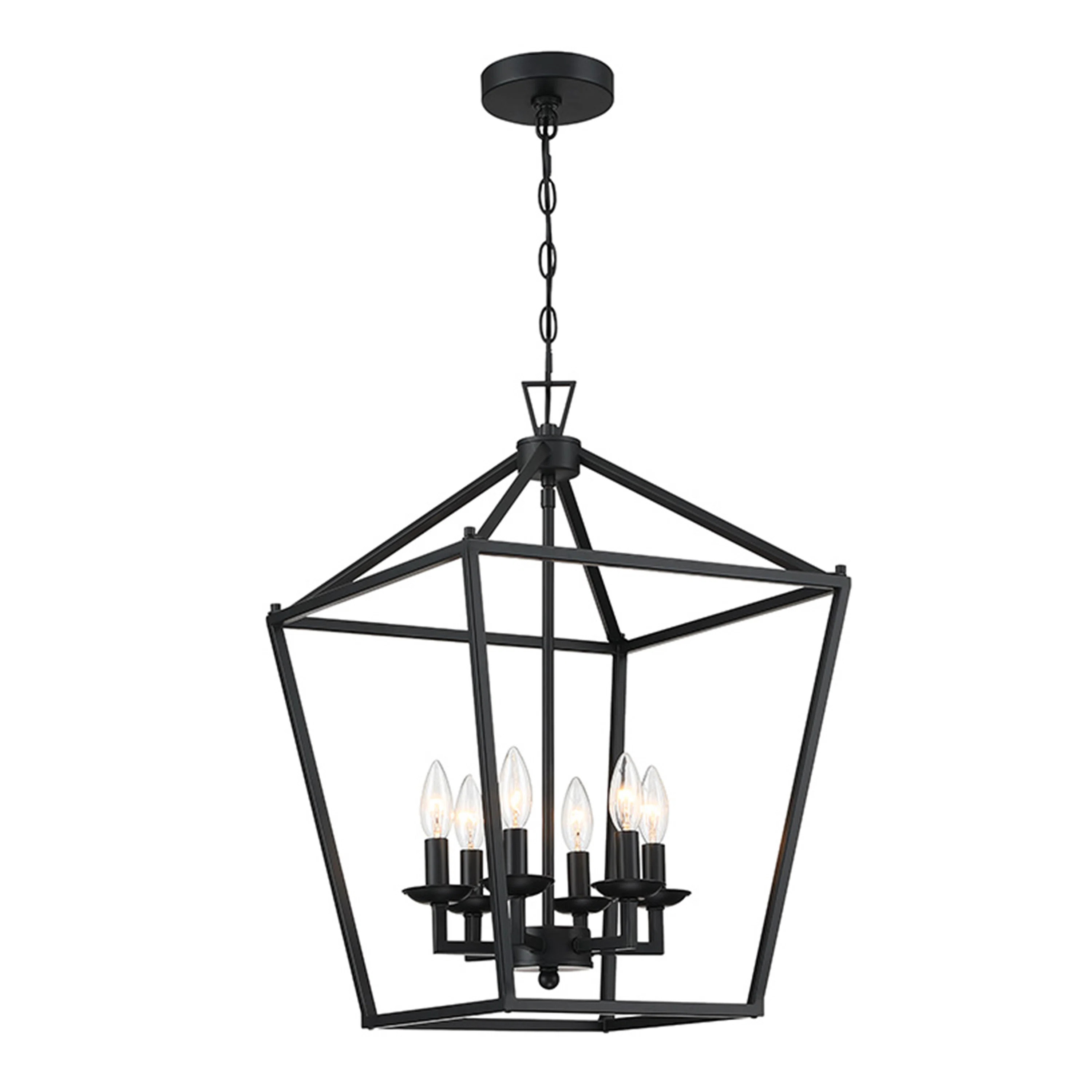 Gurjit 6 - Light Dimmable Lantern Geometric Chandelier | Wayfair North America