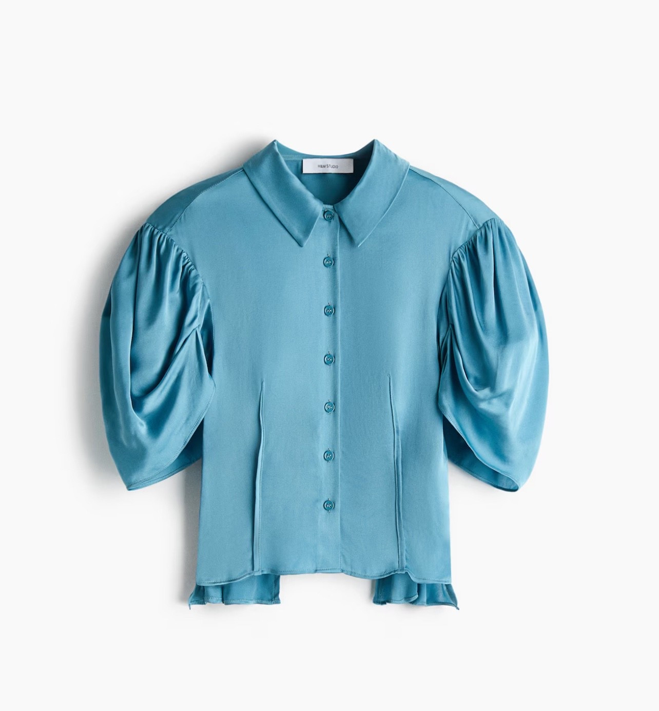 PUFF-SLEEVED SATIN BLOUSE

#LTKWorkwear