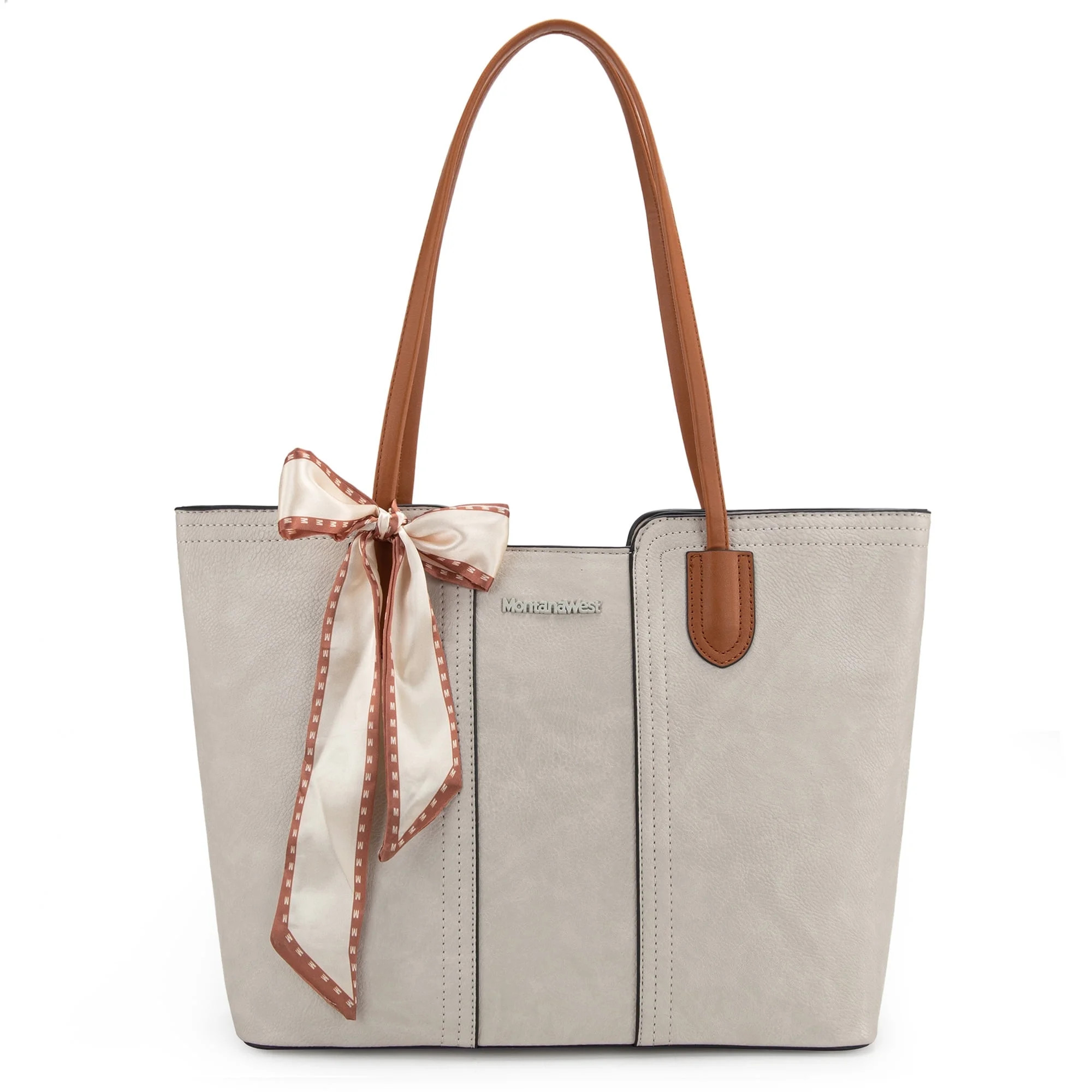 Montana West Tote Bags for Women Medium Top Handle Handbags with Scarf | Walmart (US)