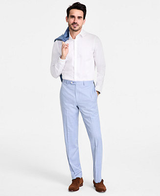 Men's Classic-Fit Sharkskin Dress Pants | Macy's
