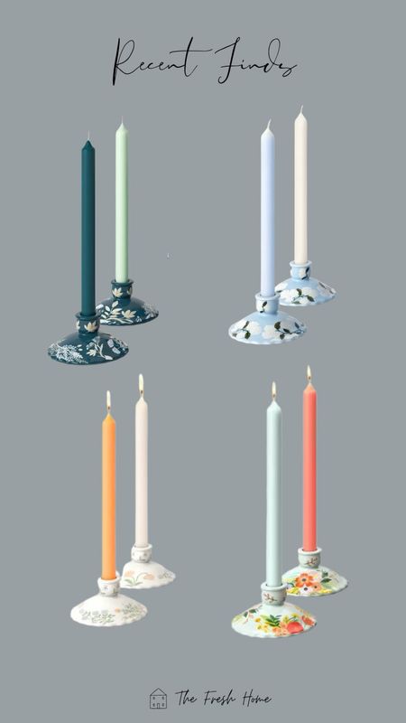 Love these new rifle paper candlestick holders! 

#LTKfindsunder50 #LTKhome