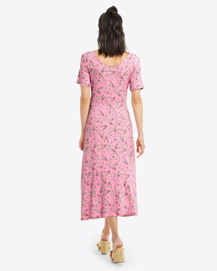 Tammy T-Shirt Dress in Pink Magnolia | Draper James (US)