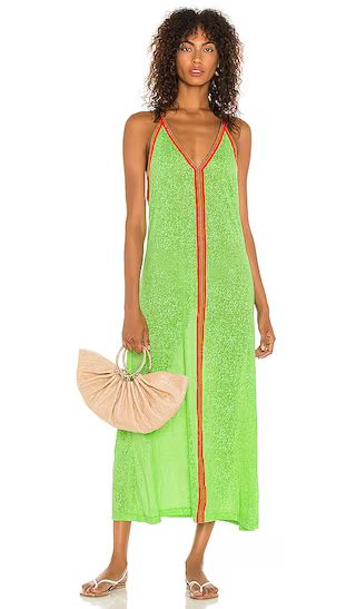 Pitusa Inca Cheetah Sundress in Green. - size XS/S (also in M/L) | Revolve Clothing (Global)