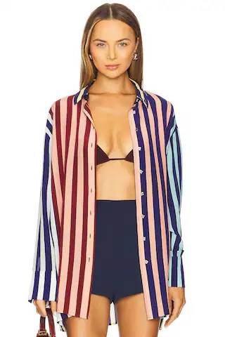 Muma World Oversized Shirt in Stripe from Revolve.com | Revolve Clothing (Global)