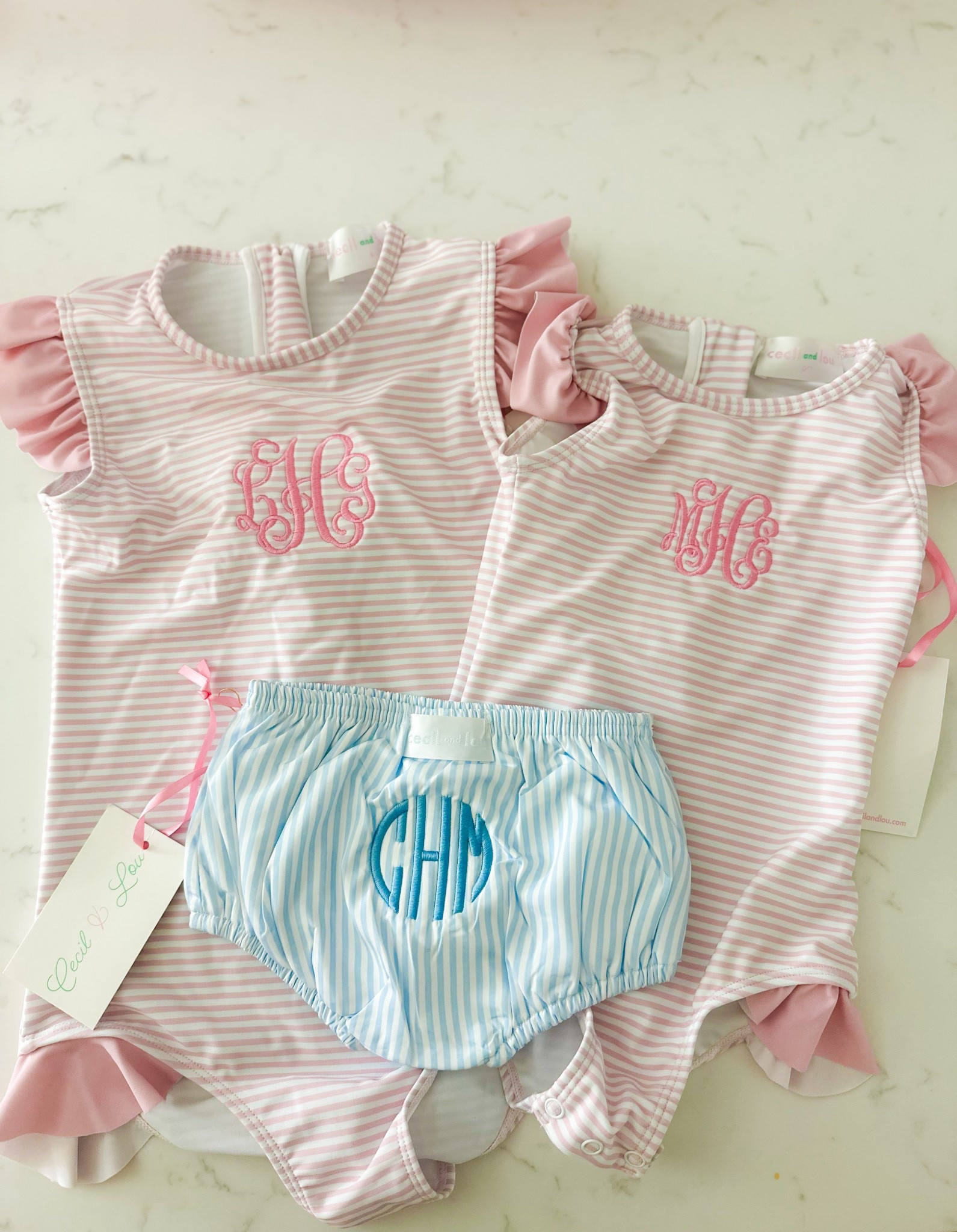 Getting summer ready with cecil & Lou!! ☀️☀️☀️

 cecilandlou, monogrammed baby, southern baby, classic baby clothes, baby ootd, matching siblings, baby fashion, spring baby look, baby style, baby shower gift, personalized baby clothes, mom life, timeless style, southern style kids

#LTKBaby #LTKSwim #LTKSeasonal