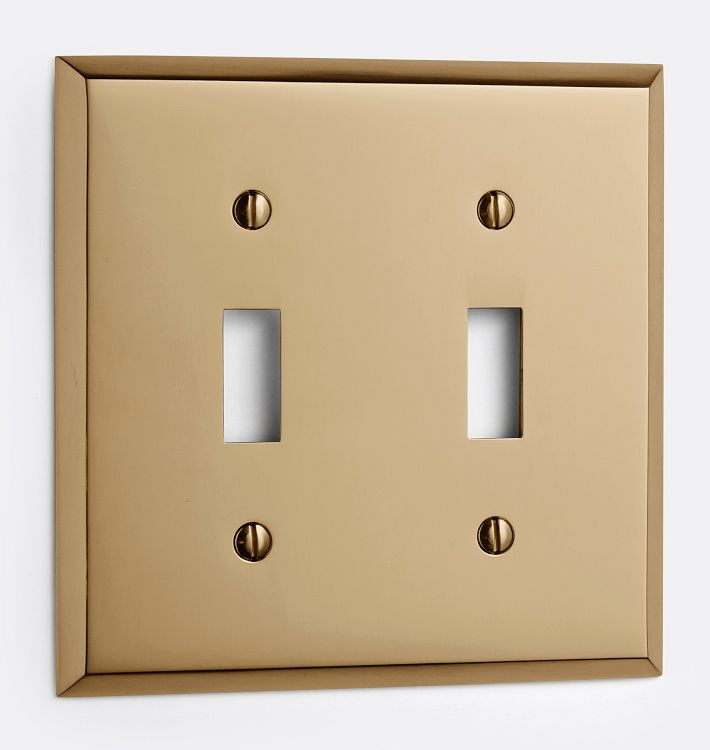Lewis Double Toggle Switchplate | Rejuvenation