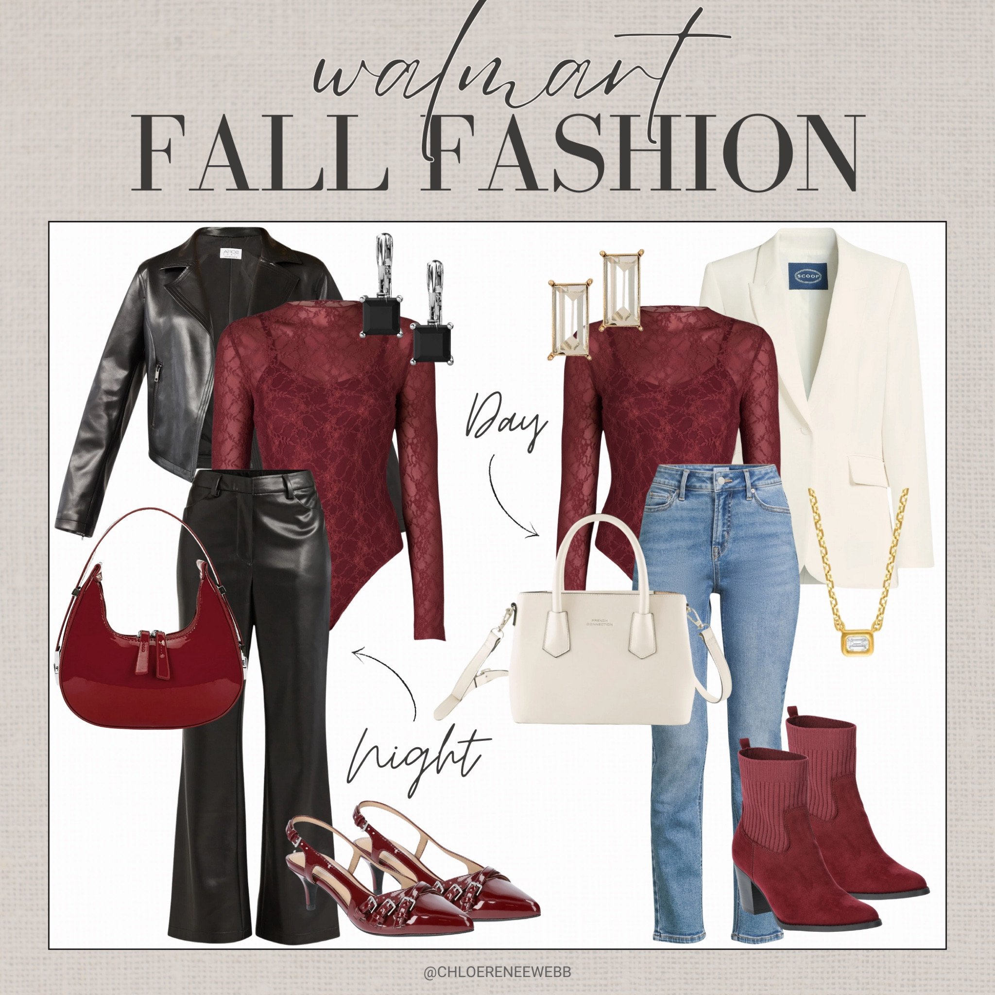 fall outfits from Walmart, burgundy lace bodysuit, leather accents fall fashion, burgundy accessories fall, Walmart fall fashion, trendy fall outfits Walmart, leather and lace outfit, chic fall outfits 2024, Walmart women’s fashion, stylish fall look, burgundy fall outfit, affordable fall fashion Walmart