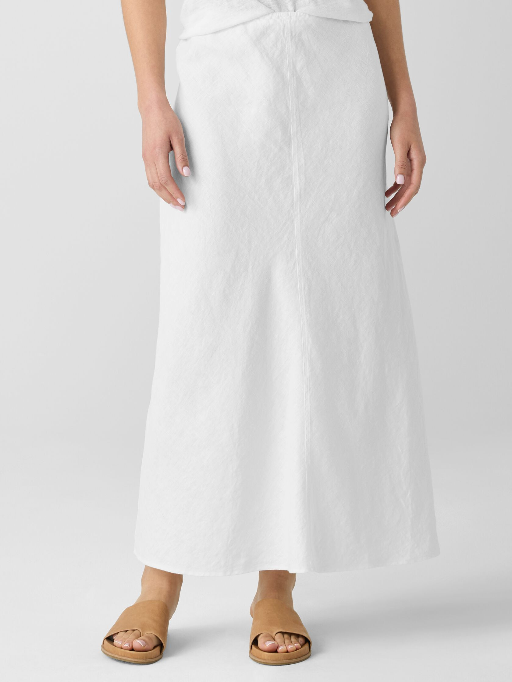 Organic Linen Bias Skirt | Eileen Fisher