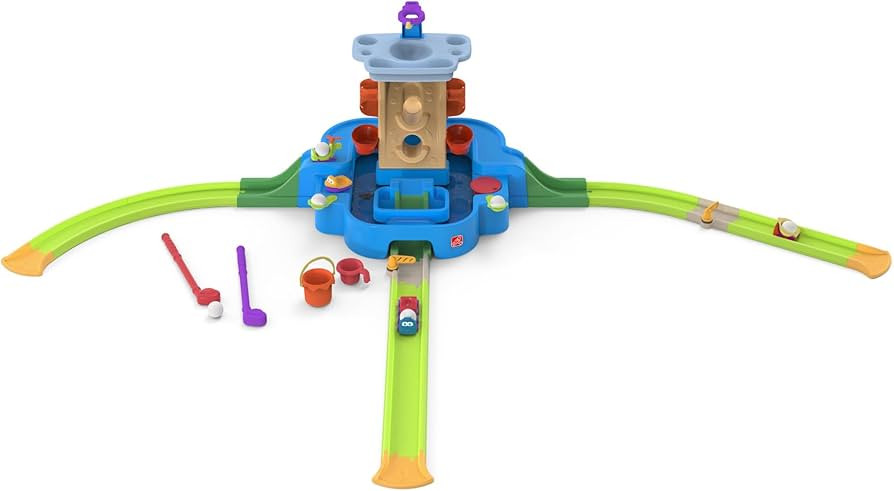 Step2 Putt & Splash Adventure Center, Kids Water Tower, Mini Golf Playset, 33 Accessories, Clubs,... | Amazon (US)
