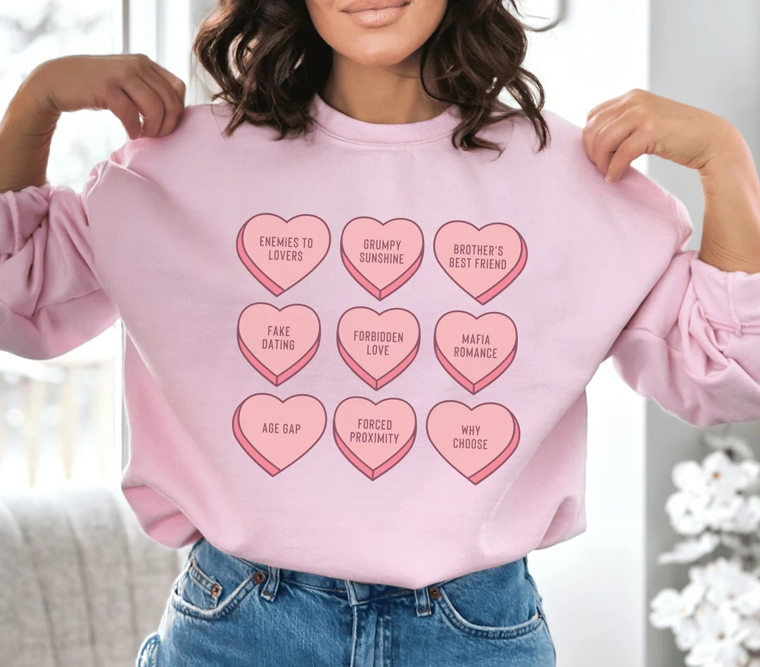 Romance Reader Bookish Crewneck Romance Novel Book Merch Bookish Sweatshirt Reading Sweatshirt Bo... | Etsy (US)