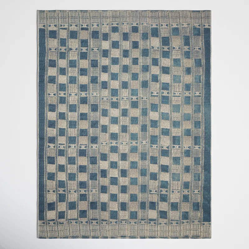 Homer Blue/Ivory Indoor/Outdoor Rug | Wayfair North America