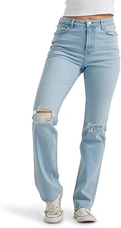 Wrangler Womens High Rise True Straight Fit Jean | Amazon (US)