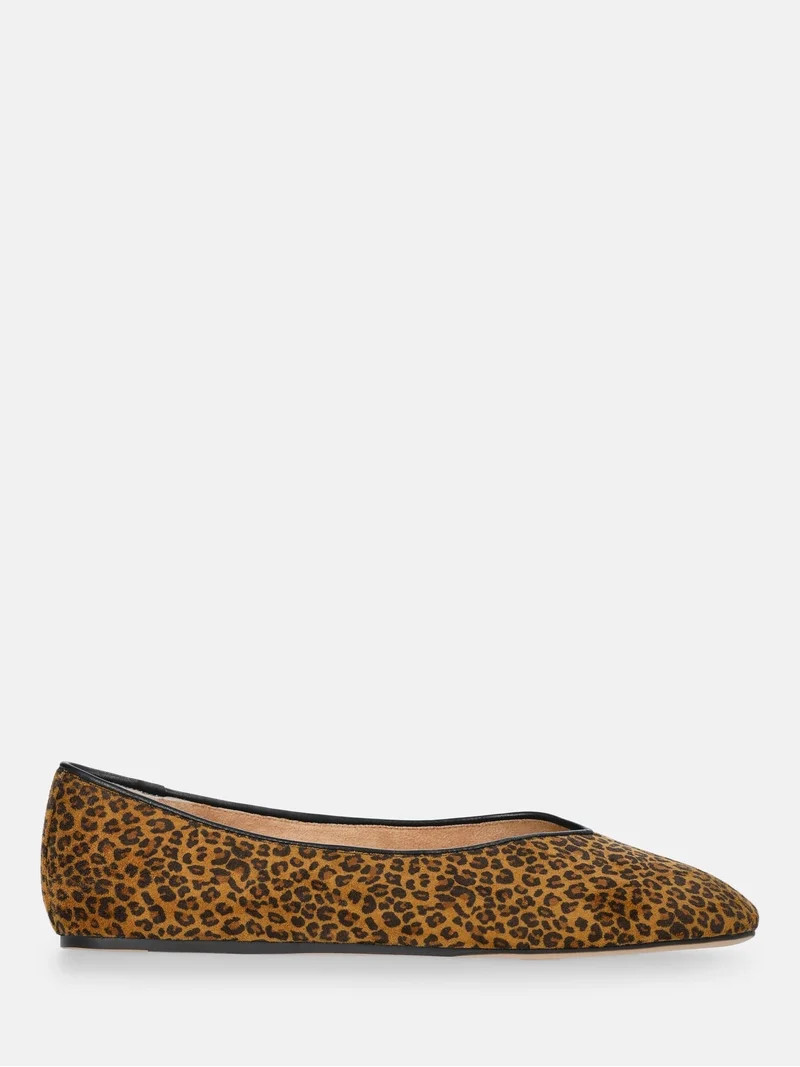 Scenario Women's Faux Suede Ballet Flats | Walmart (US)