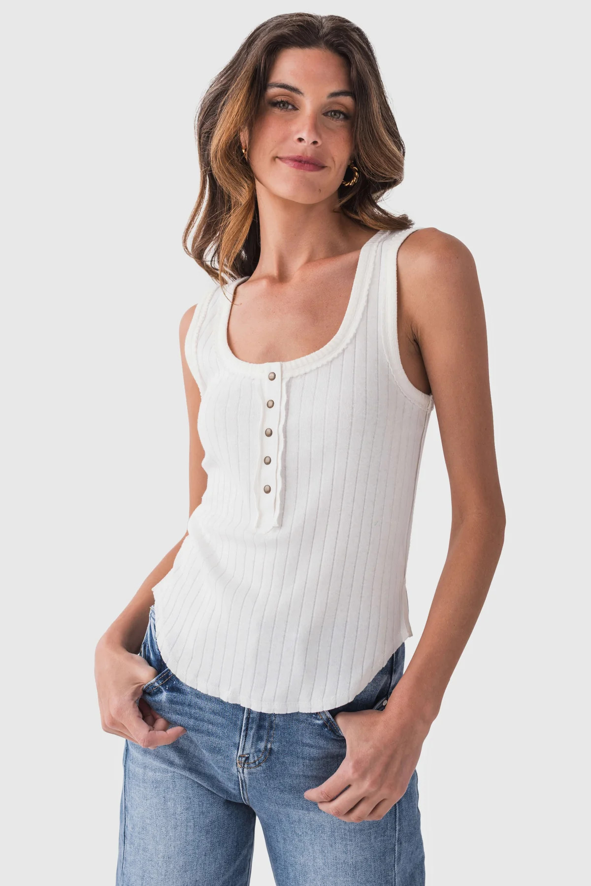 Free People Bryson Henley Tank | Social Threads