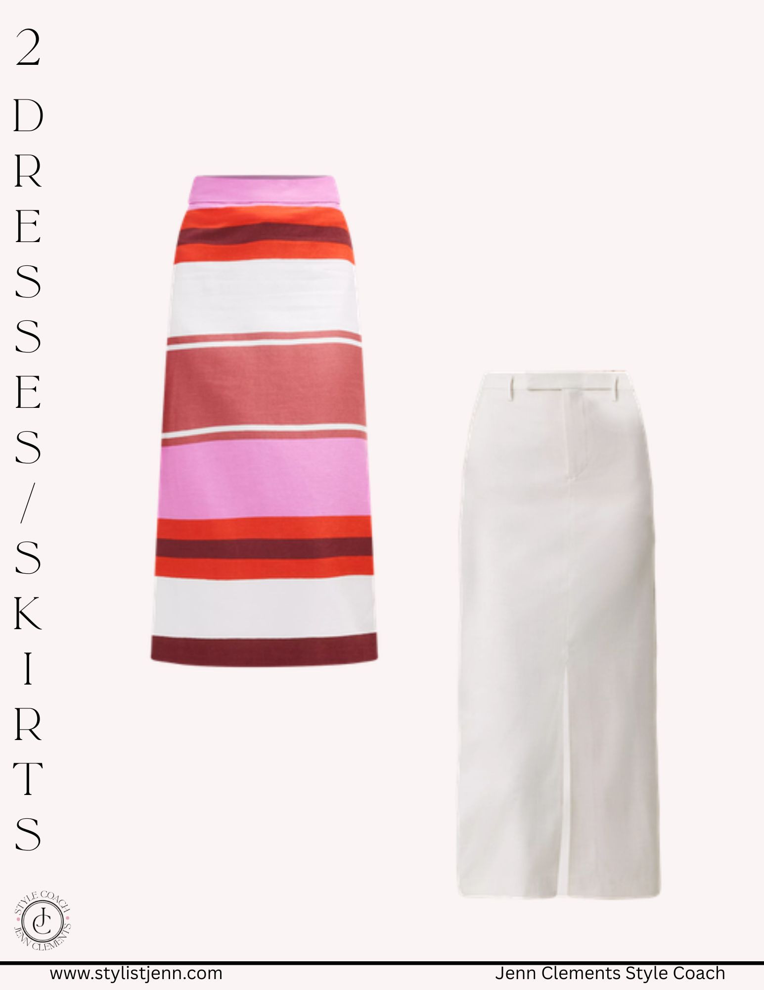 Two chic skirt options (one neutral, one bold!) styled to keep you cool and pulled-together for work, errands, or evenings out. Get the capsule delivered to your inbox and see them in action. 

 #LTKSeasonal #LTKOver40 #LTKWorkwear
