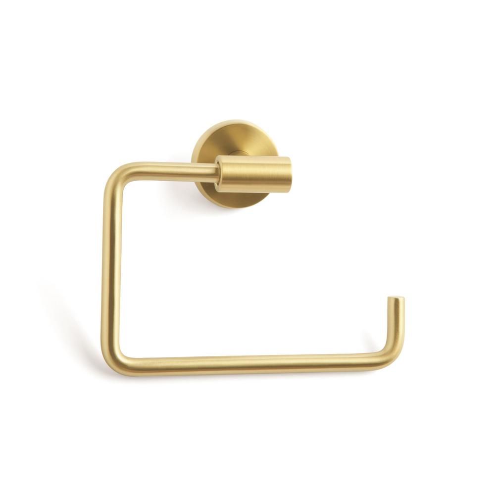 Arrondi Towel Ring in Brushed Bronze/Golden Champagne | The Home Depot