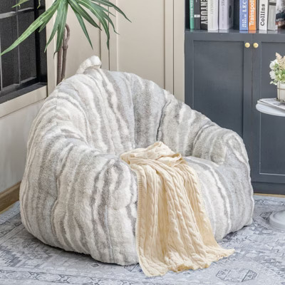 Hooseng Giant Bean Bag Chair, Faux Fur Large Bean Bag Chair with Filler, Bean Bag Couch for Adults, Oversized Arm Chair with Memory Foam, Small size | Target