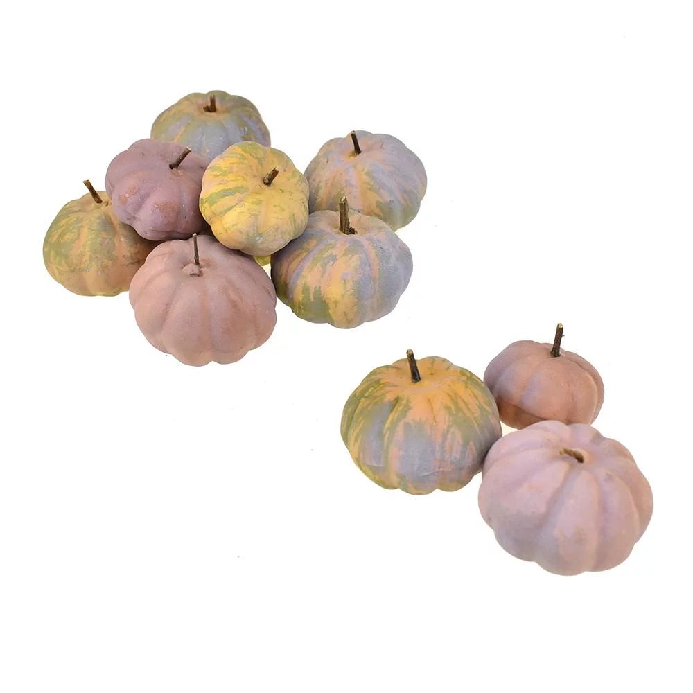 Artificial Mini Bagged Pumpkins Fall Decor, Natural, Assorted Sizes, 24-Piece | Walmart (US)