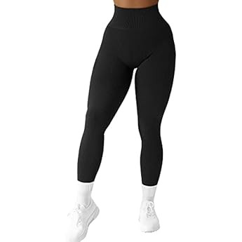 TSUTAYA Seamless Workout Leggings for Women Tummy Control Women's High Waisted Butt Lifting Leggings | Amazon (US)