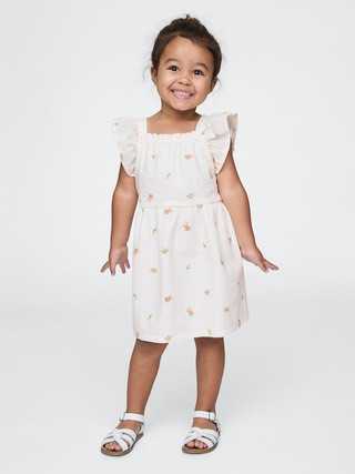 Baby & Toddler Flutter-Sleeve Seersucker Dress | Gap (US)