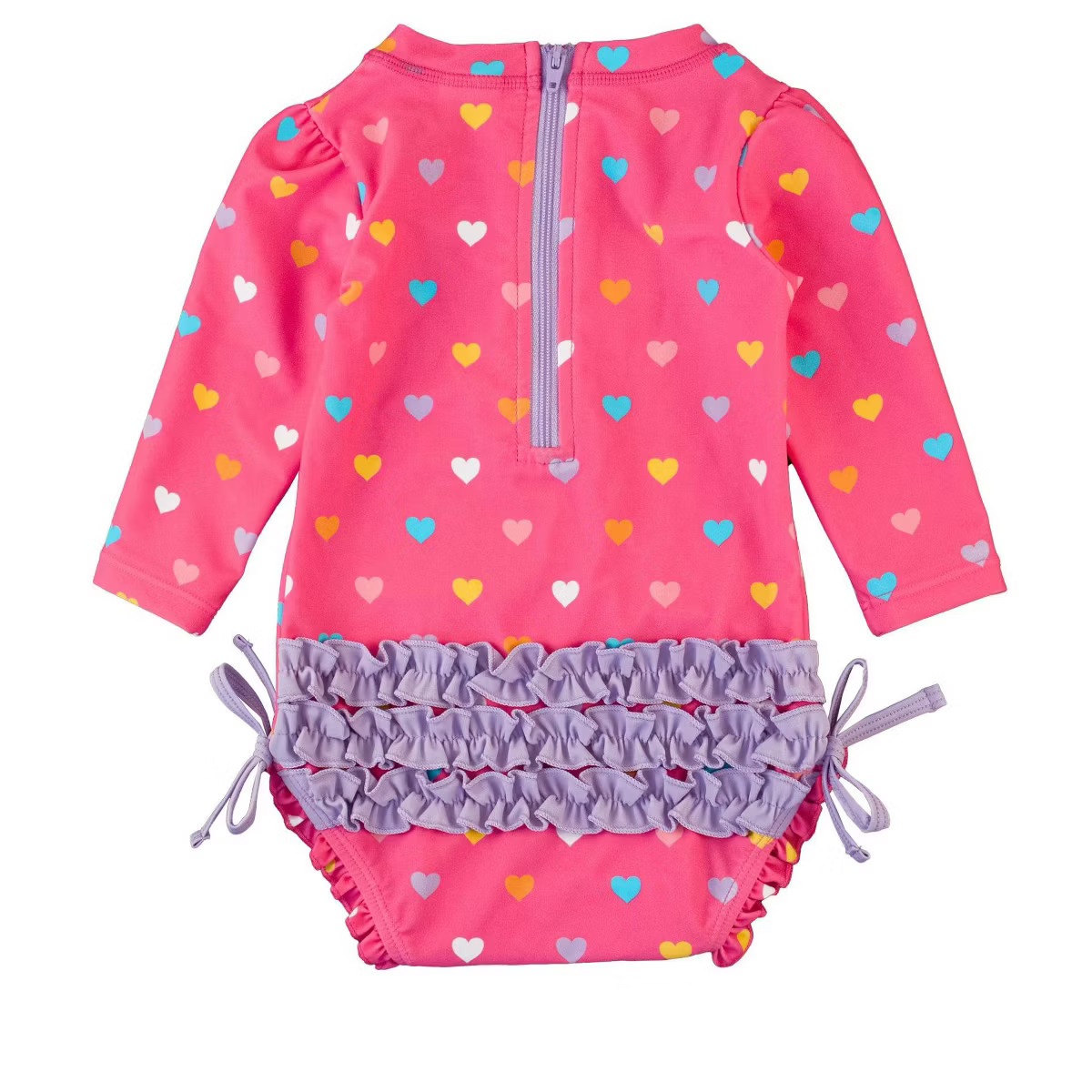 RuffleButts Baby/Toddler Girls UPF50+ Long Sleeve One Piece Rash Guard | Target