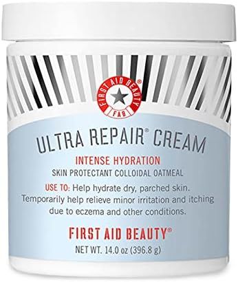 First Aid Beauty Ultra Repair Cream Intense Hydration Moisturizer for Face and Body, 14 oz | Amazon (US)